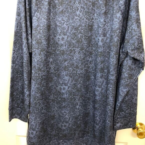 Ideology Size 3X long sleeve pullover black & blue lightweight top - Picture 6 of 11